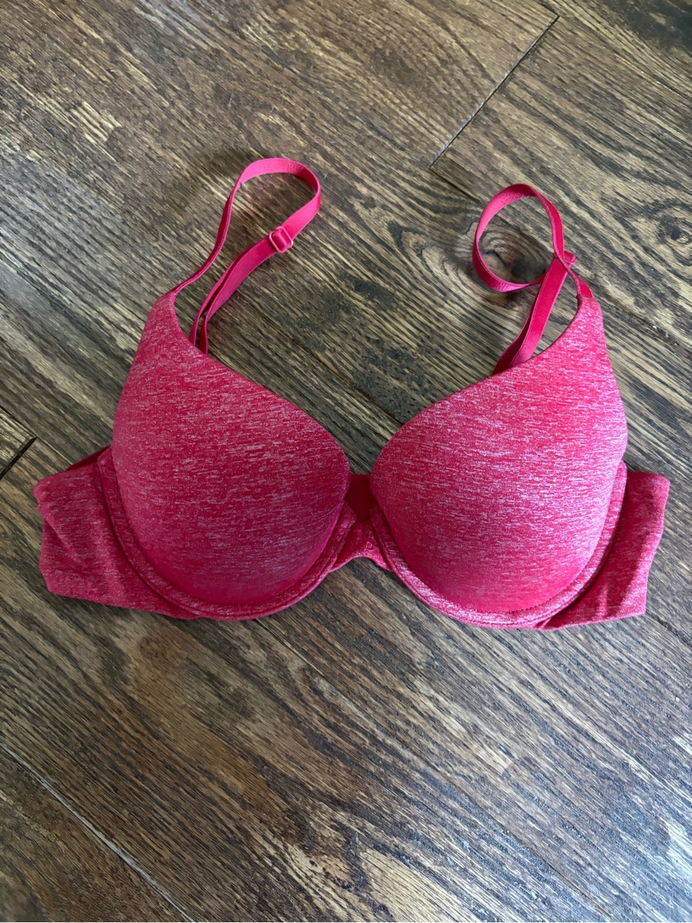 Victoria's Secret Heathered Red Push-Up Bra